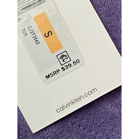 Calvin Klein Jeans V-Neck Bralette - Chalk Violet, Size S, New - Picture 7 of 8